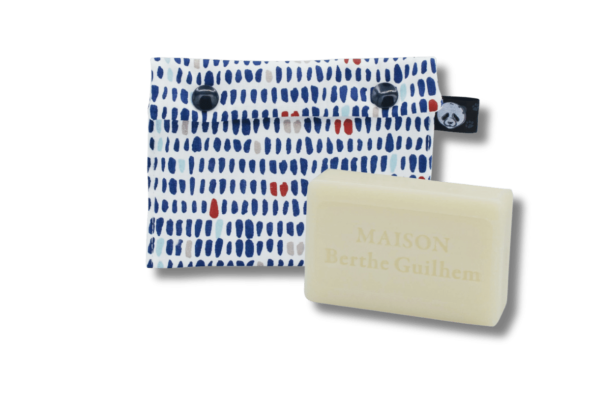 Etui à savon ou à shampooing solide : modèle “l'étang bleu”