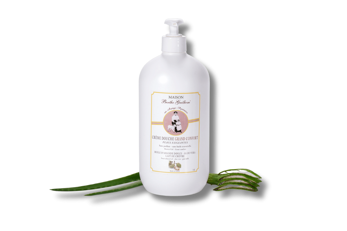 Crème douche neutre au lait de chèvre alpine bio - Grand Confort - 1 litre