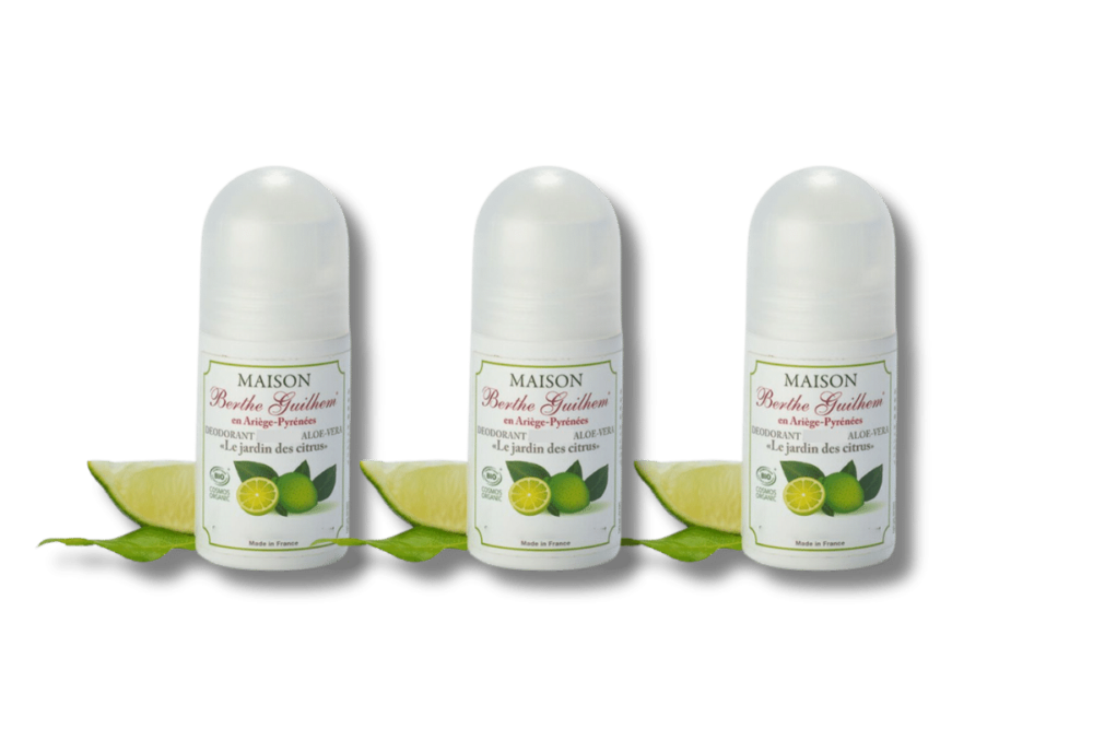 Lot de 3 Déodorants roll-on Bio “Jardins de Citrus”