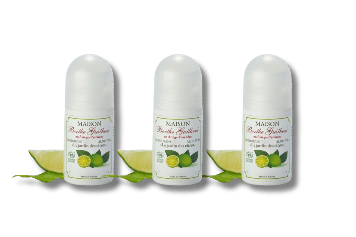 Lot de 3 Déodorants roll-on Bio “Jardins de Citrus”