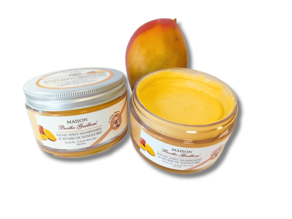 Baume Après-Shampoing au beurre de mangue et lait de chèvre alpine bio 200 ml - BIENTÔT DISPONIBLE !!
